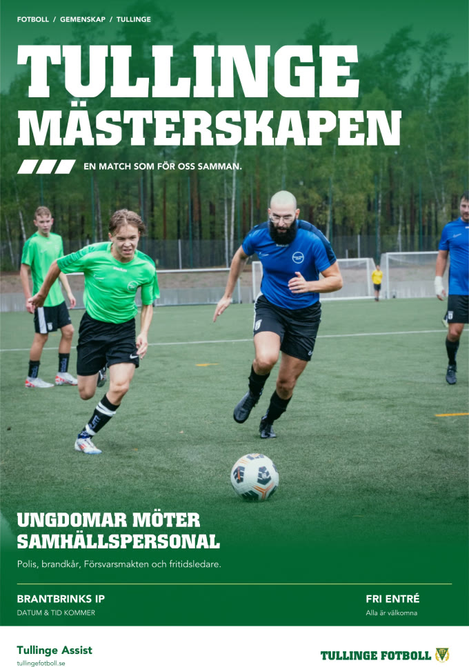 The AI draft of the Tullinge Mästerskapen poster